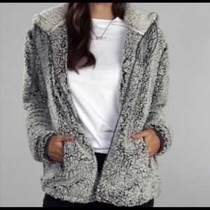 Long sleeve zip up with hood